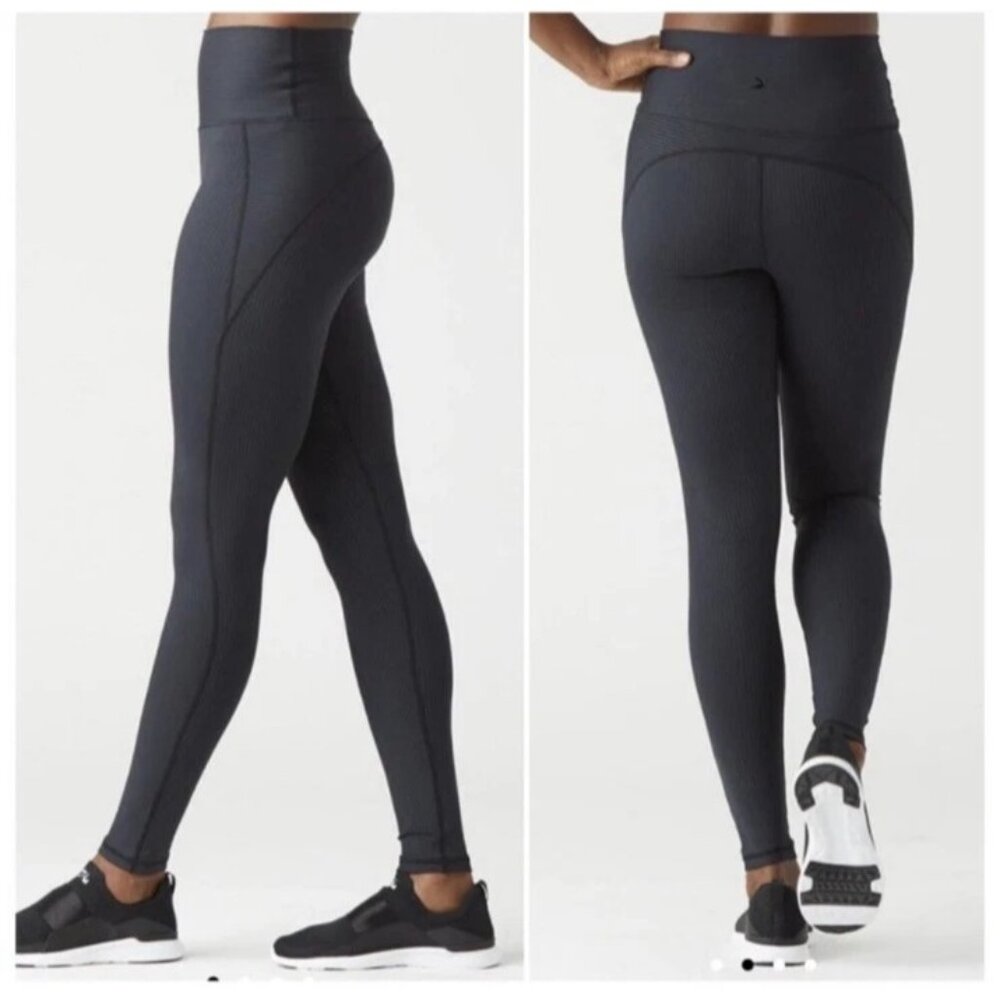 Glyder Jubilant Leggings Size Medium Ribbed High Waisted Compression Activewear